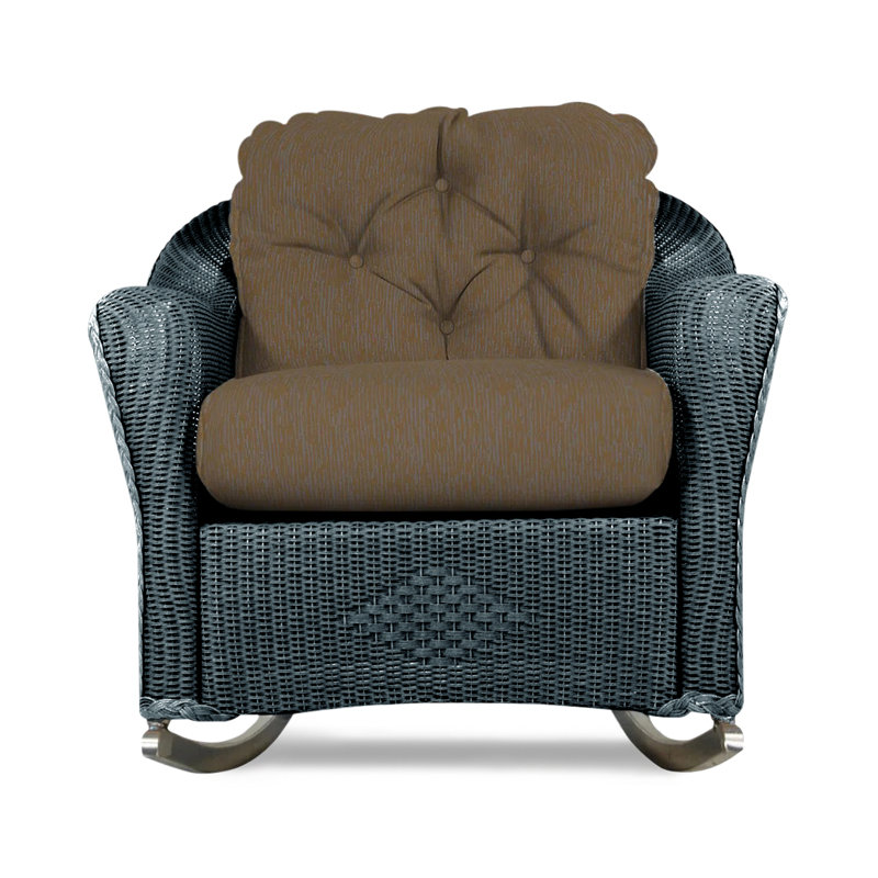 Reflections Outdoor Rocker Chair, Flagship Lapis Sunbrella®, Denim Blue