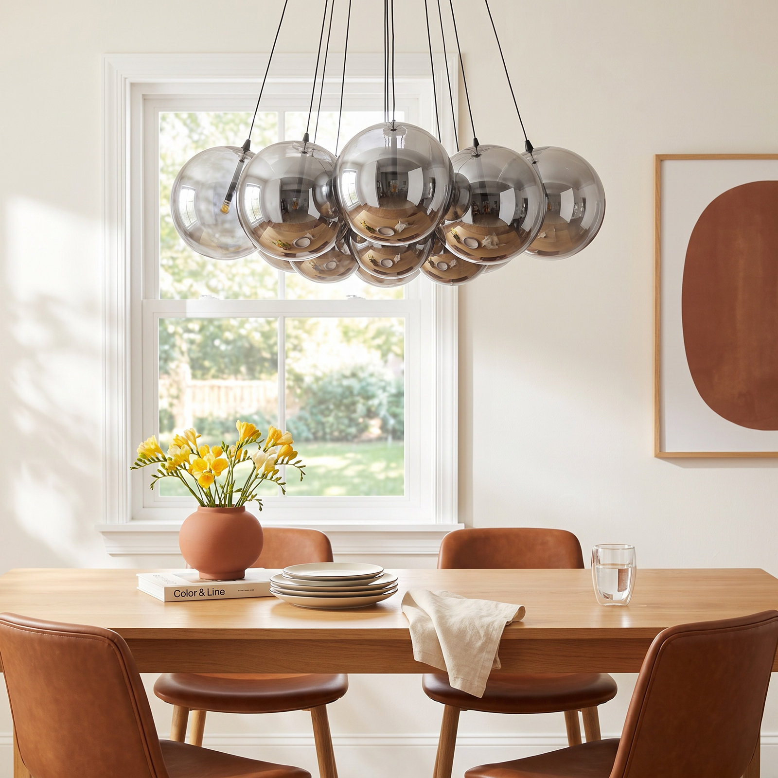 Celica 12 Light Pendant, Black