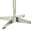 Fauteuil d'appoint rétro brun et chrome