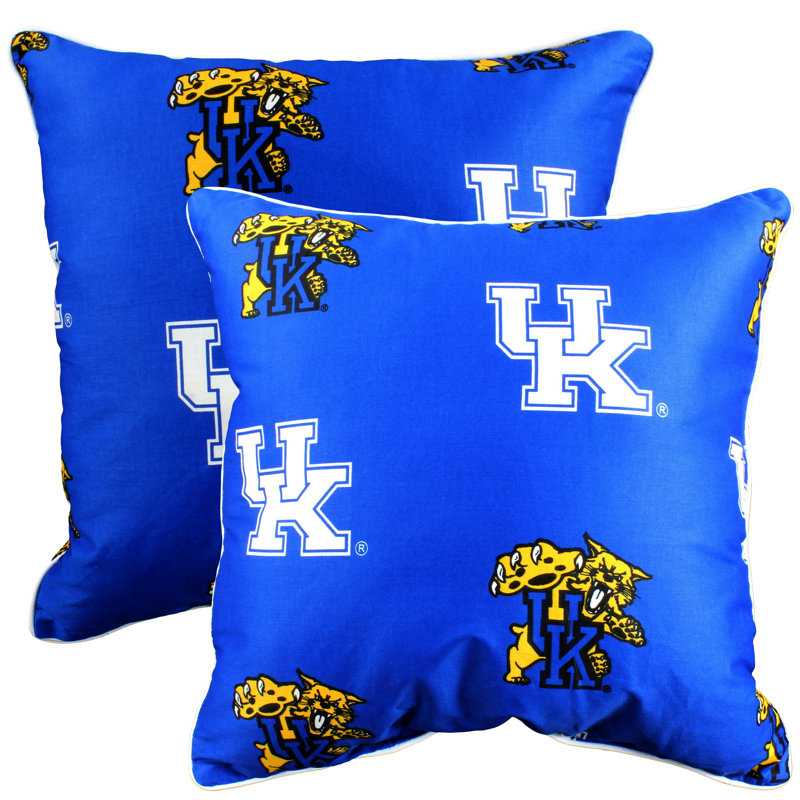 NCAA Square Pillow Cover & Insert, Kentucky