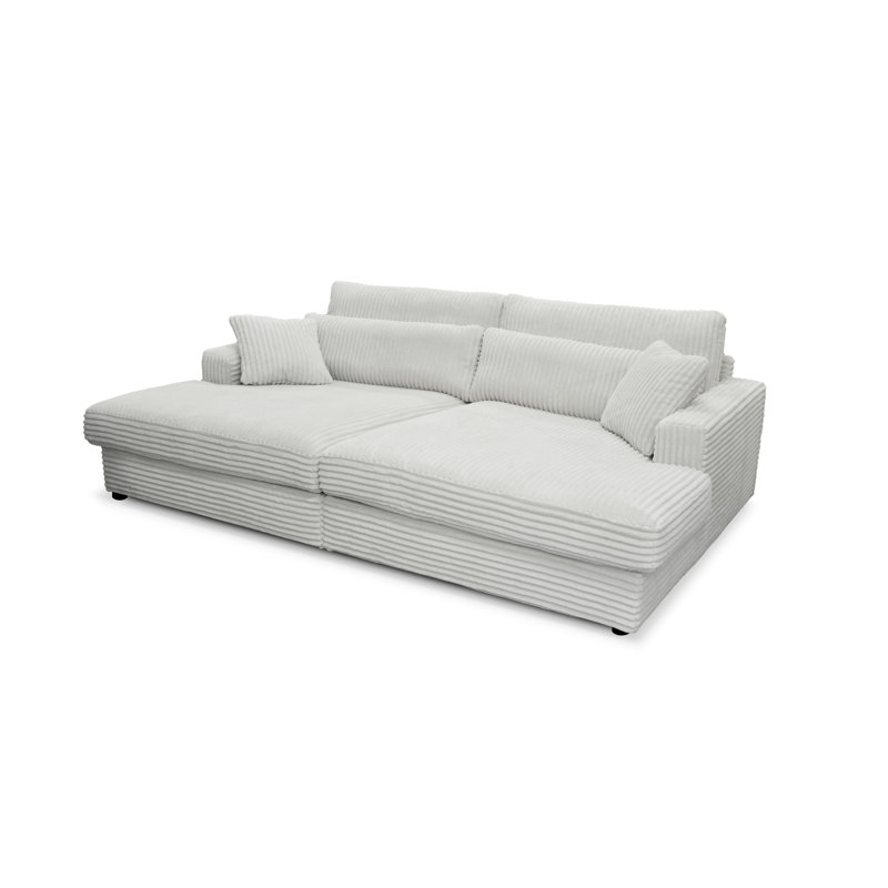 Rishabh Sleeper Sofa, White