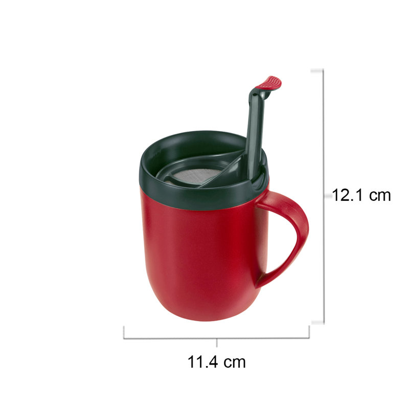 Zyliss Polypropylene Plastic Coffee Mug, Red
