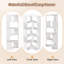 Étagère de rangement blanche à 6 niveaux avec étagère de rangement moderne en L