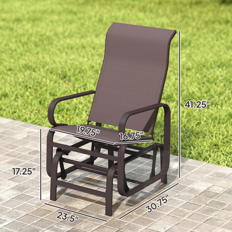 Ensemble de 2 chaises longues d'extérieur coulissantes, Brun