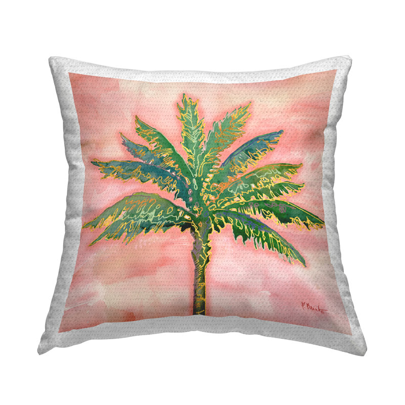 Coussin d'extérieur Palm Tree Summer Sunset