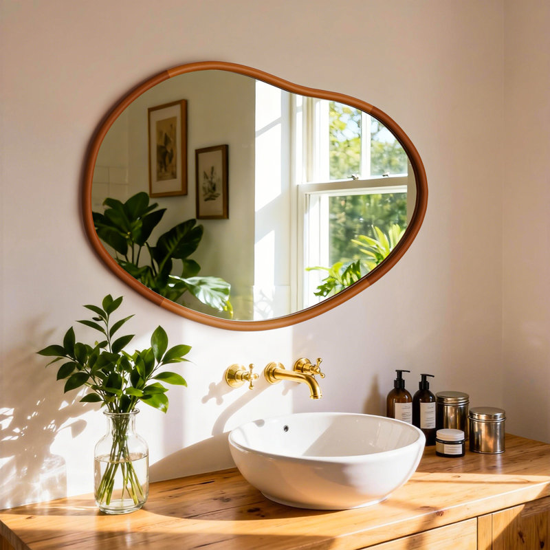 Miroir asymétrique irrégulier Finleyville, 32,5 po x 22 po