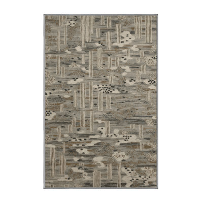 Washable Rain Patterns Hawaiian Area Rug