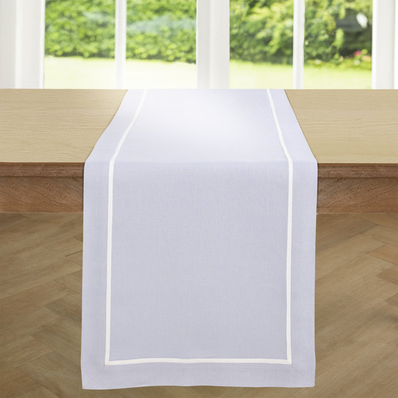 100% Pure Linen Table Runner -kensington, Natural, 48" x 14"