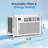 10000BTU Cooling Only Window Room Air Conditioner With Remote Control for Home/Office/Dorm