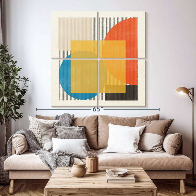 Objet moderne Mid-Century n ° 2, H 50 po x l 50 po