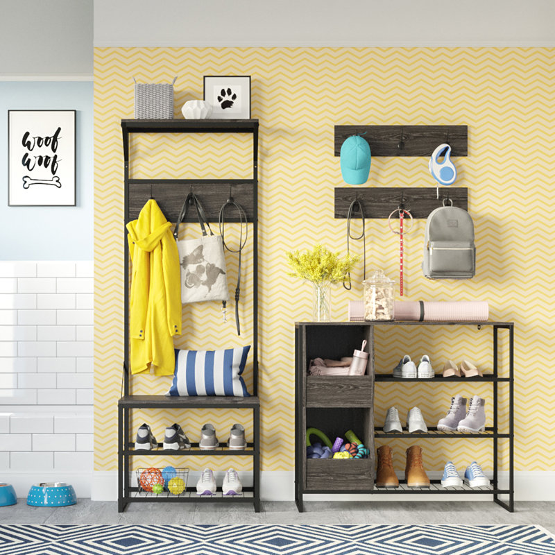Armoire de rangement RiverRidge Afton Hall avec rangement pour chaussures et crochets