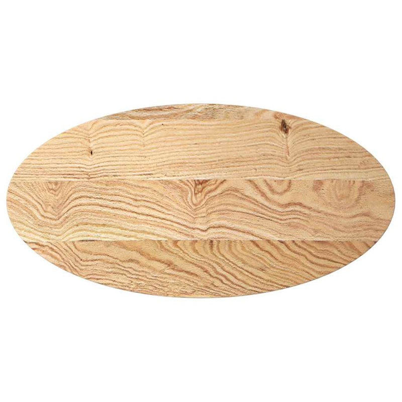 2-24 Solid Wood Table Top, Brown, white and pink, 2cm H x 100cm W x 50cm D