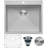 Ruvati Topmount Laundry Utility Sink 25 x 22 x 12 inch Rounded Corners Deep Stainless Steel