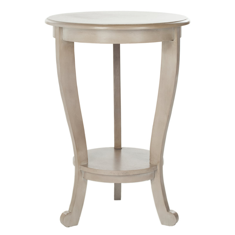Bain Solid Wood End Table, Vintage Grey