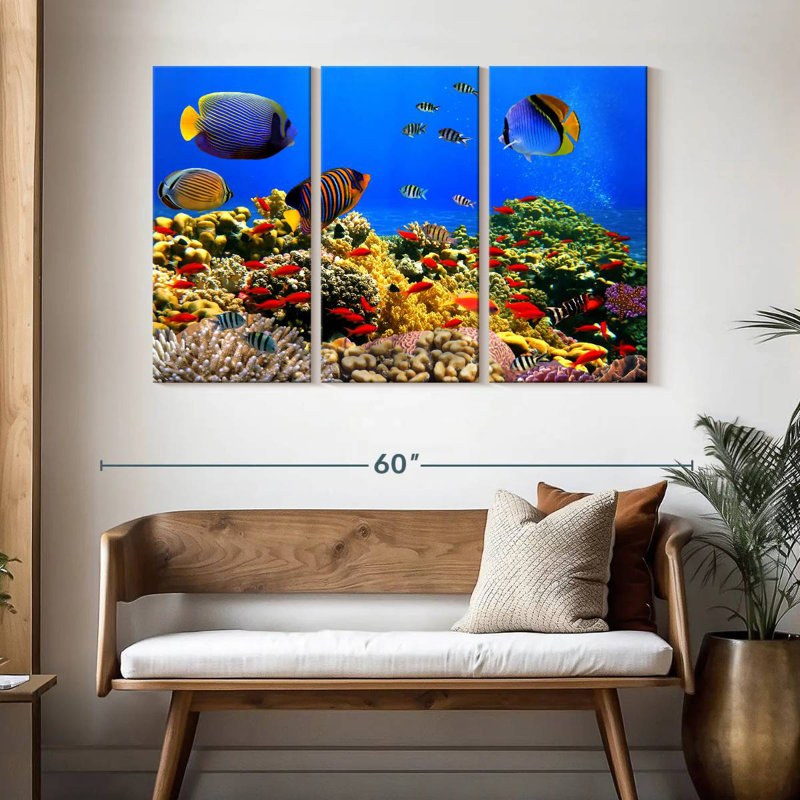 Brampt Underwater Life, 32" H x 50" W