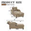 Fauteuil inclinable moderne rembourré de 94 cm de large avec repose-pieds de rangement amovible, station de recharge, porte-gobelets et poches latérales-1577639212