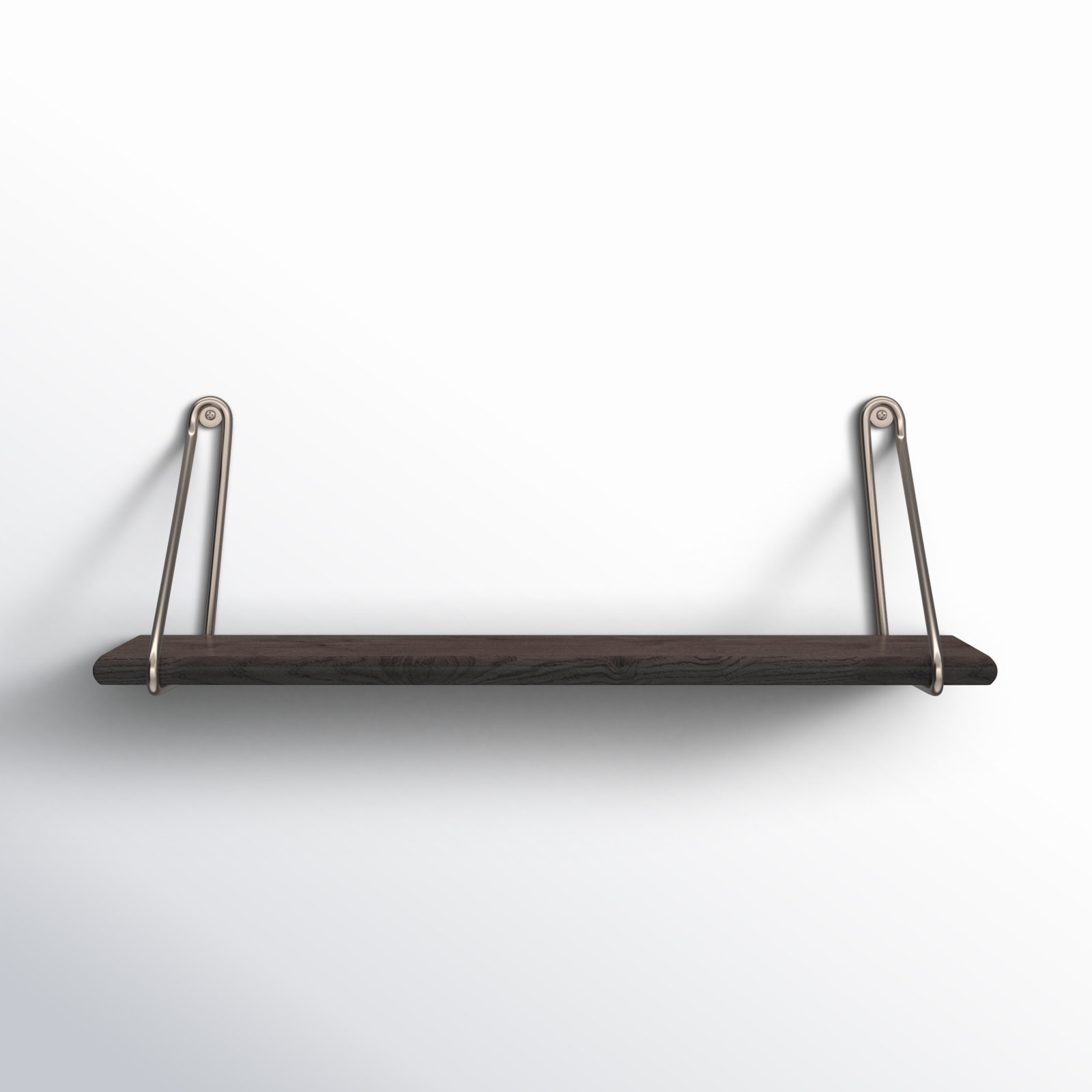 Mirabelle Floating Shelf, Graywash/Silver