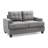 Cozy Transitional Loveseat In Gray-1565849057