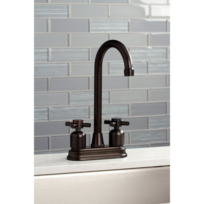 Kingston Brass Concord Two-Handle 2-Hole Deck Mount Bar Faucet