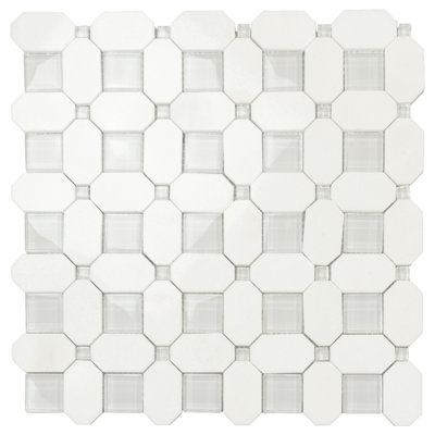 12.2 in. x 12.2 in. Marble Tile