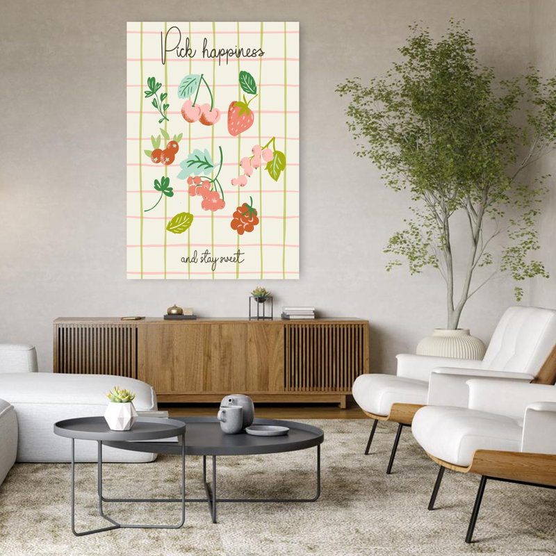 Art mural Pick Happiness Berries, H 48 po x l 32 po