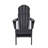 Folding Adirondack Chair With Side Table, 3-Piece Adirondack Chair Set With Wood Texture-912157177