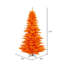 Sapin de Noël artificiel orange avec base-20962404