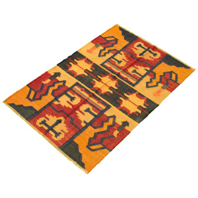 Wool Southwestern Indoor Rug