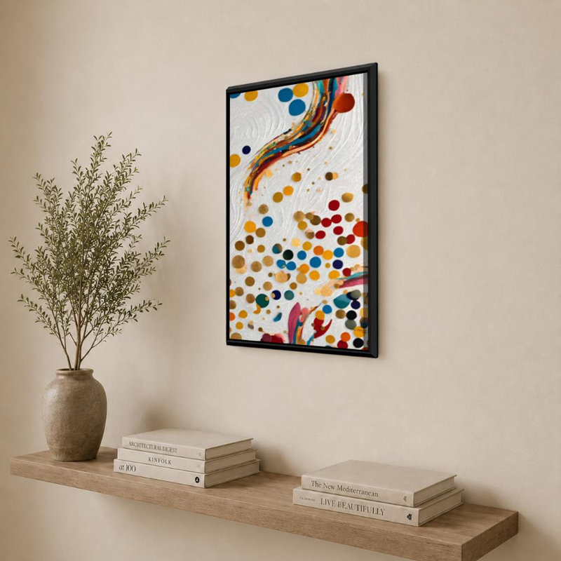 «Psalm 63: 7-8 Uplifted By Grace» par Mark Lawrence, reproduction, H 33,5 po x l 21,5 po x P 2 po, Cadre flottant, Noir