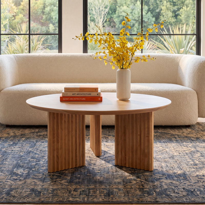 Edianna Modern Coffee Table, Brown