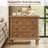 3-Drawer Nightstand with Charging Station