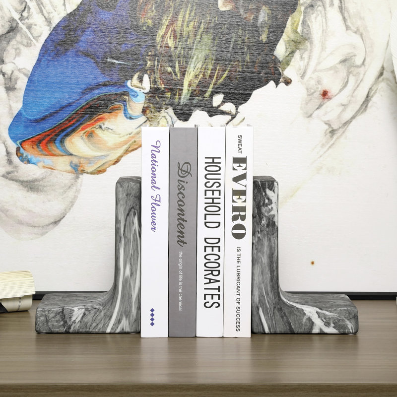 Ceramic Bookends, Black