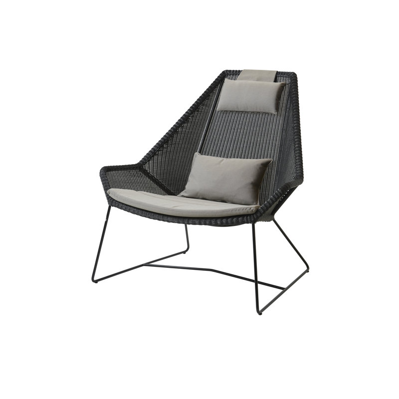 Breeze Highback Patio Chair, Black