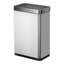 Poubelle à capteur de mouvement EKO Mirage-X, finition en acier inoxydable brossé 12,4 gallons / 47L, poubelle résistante aux empreintes digitales pour une élimination sans effort des déchets