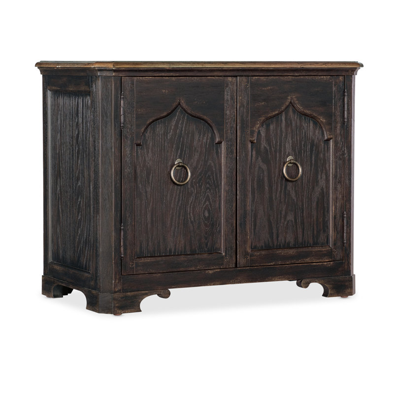 Americana Two-Door Nightstand, Noir