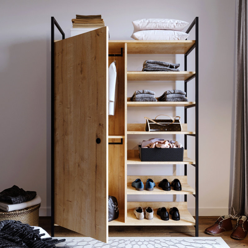 Lark 1 Door Manufactured Wood Wardrobe