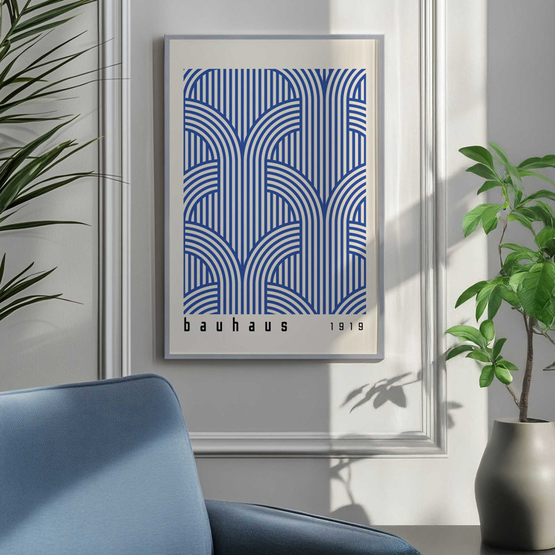 Bauhaus Abstract Arches, Cadre photo blanc, H 15 po x l 12 po