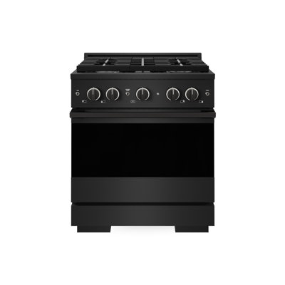 ZLINE 30 in. Marino Gas Range w/ Convection Oven in Black Stainless & 4 Gas Brass Burners
