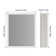 Surface Frameless LED Davaughn Mirror With 2 Adjustable Shelf & Bluetooth Speaker