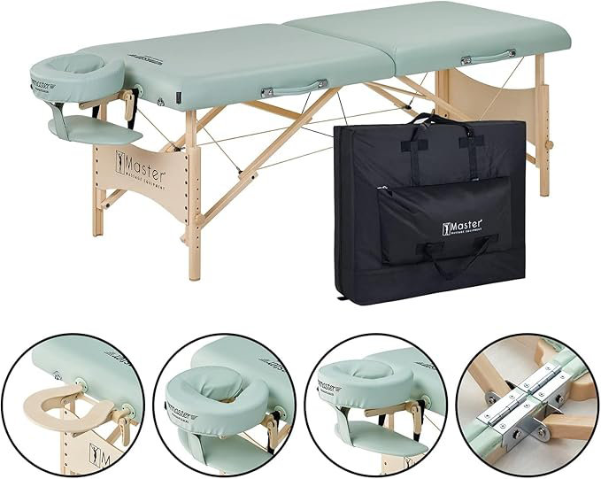 Wooden Portable Massage Tables Upholstered Bed with Mattress