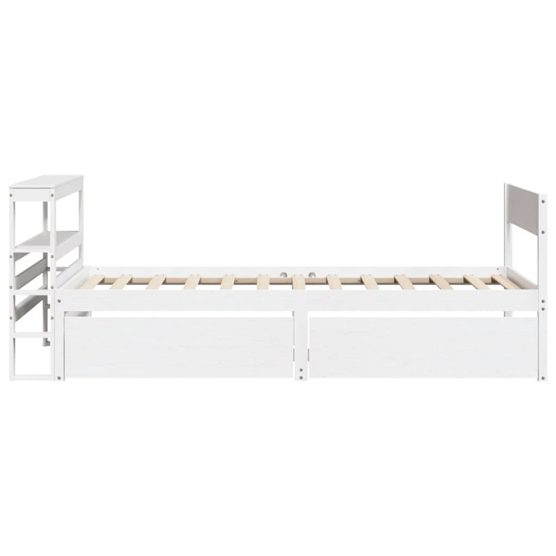 Solid Wood Bed, Small Single (2'6), White