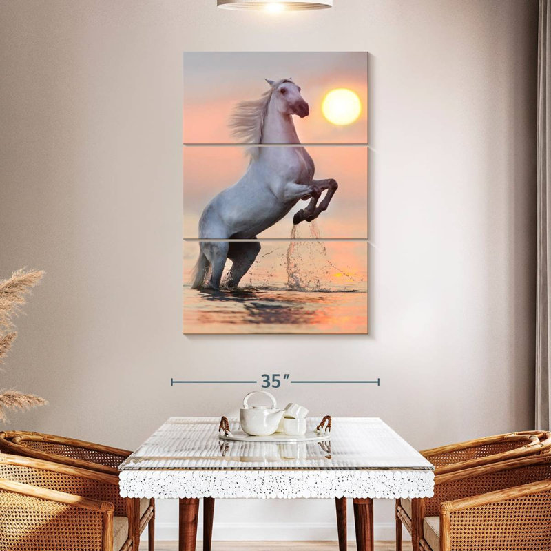 Brampt Horse Rearing, 50" H x 32" W