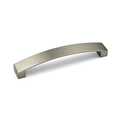 Brushed Nickel Curved Bow D-Bar Handles