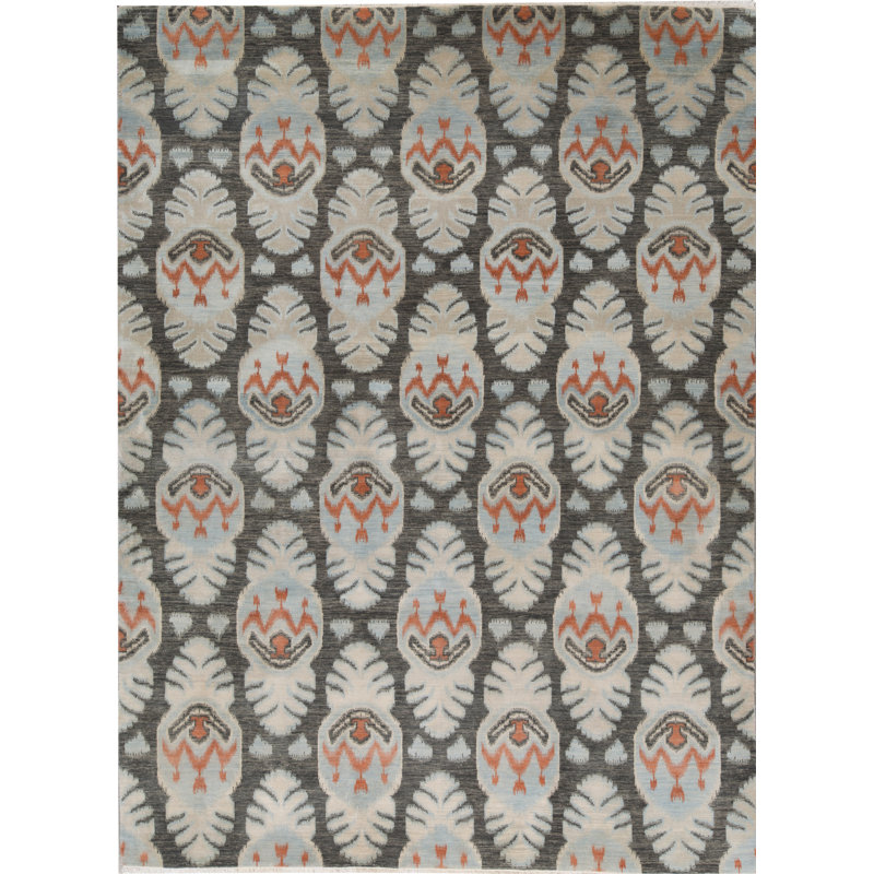 Wool Damask Indoor Rug