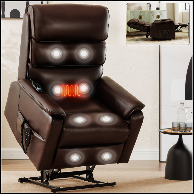 Fauteuil inclinable électrique à deux positions Leatherair
