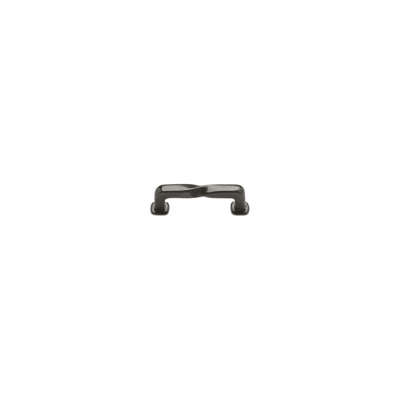 Twist Bar Pull, 4", White Bronze Medium