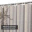 Rideau de douche imperméable avec 12 crochets-1212309373