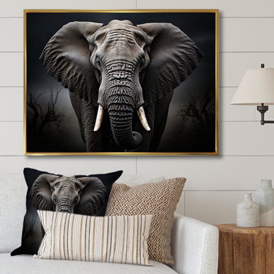 Éléphant silencieux majestueux III - Éléphant, art mural