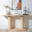 Console en bois avec piédestal à colonne