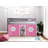 Johannes Solid Wood Twin Low Loft Bed with Ladder and Tent-208540035-208540034
